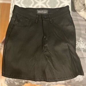 Black leather skirt, never worn